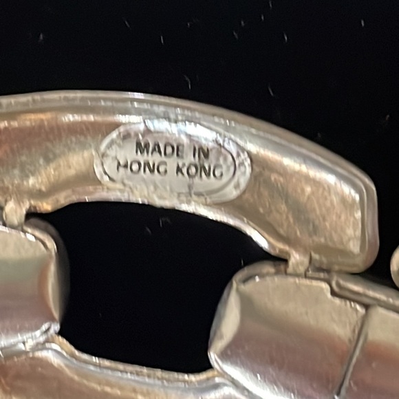 Vintage Silvertone Chunky Choker Made in Hong Kong - Picture 6 of 8